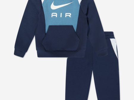 Boys Air Fleece Tracksuit in Navy Cheap