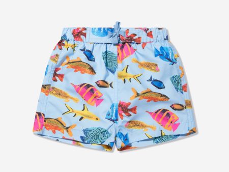 Rachel Riley Baby Boys Tropical Fish Swim Shorts in Multicolour For Cheap