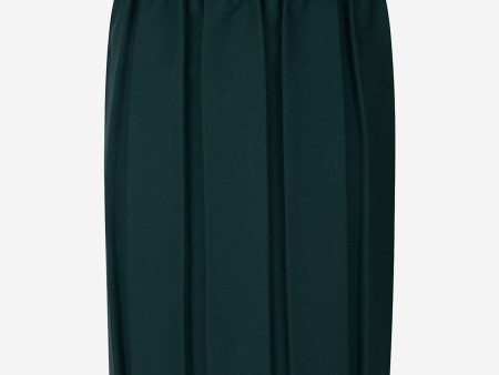 Zeco Girls School Box Pleat Skirt in Green Cheap