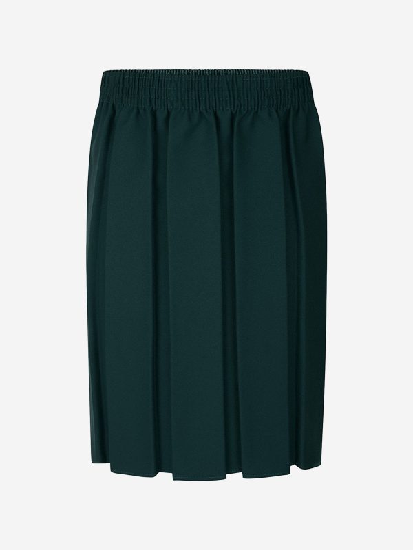 Zeco Girls School Box Pleat Skirt in Green Cheap