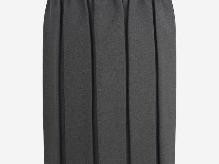 Zeco Girls School Box Pleat Skirt in Grey For Discount