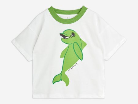 Mini Rodini Kids Dolphin T-Shirt in Ivory Online