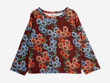 Mini Rodini Girls Daisies Long Sleeve T-Shirt in Multicolour Hot on Sale