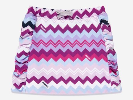 Missoni Girls Zigzag Skirt in Pink Cheap