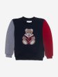 Baby Boys Teddy Bear Jumper in Navy For Sale