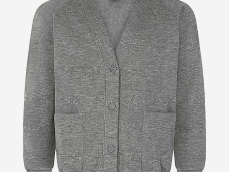 Zeco Kids School Sweatshirt Cardigan in Grey For Discount