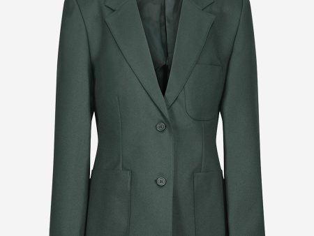 Zeco Girls School Fitted Eco Blazer in Green Online Hot Sale