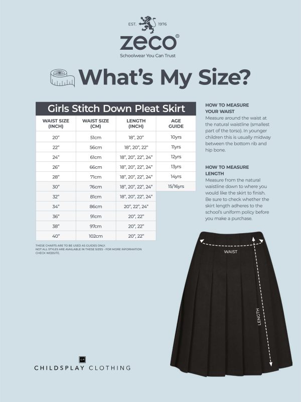 Zeco Girls School Lycra Heart Skirt in Black on Sale