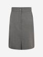 Zeco Girls School Pencil Skirt in Grey on Sale