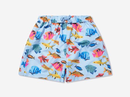 Rachel Riley Boys Tropical Fish Swim Shorts in Multicolour Online now