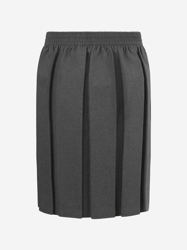 Zeco Girls School Box Pleat Skirt in Grey For Discount