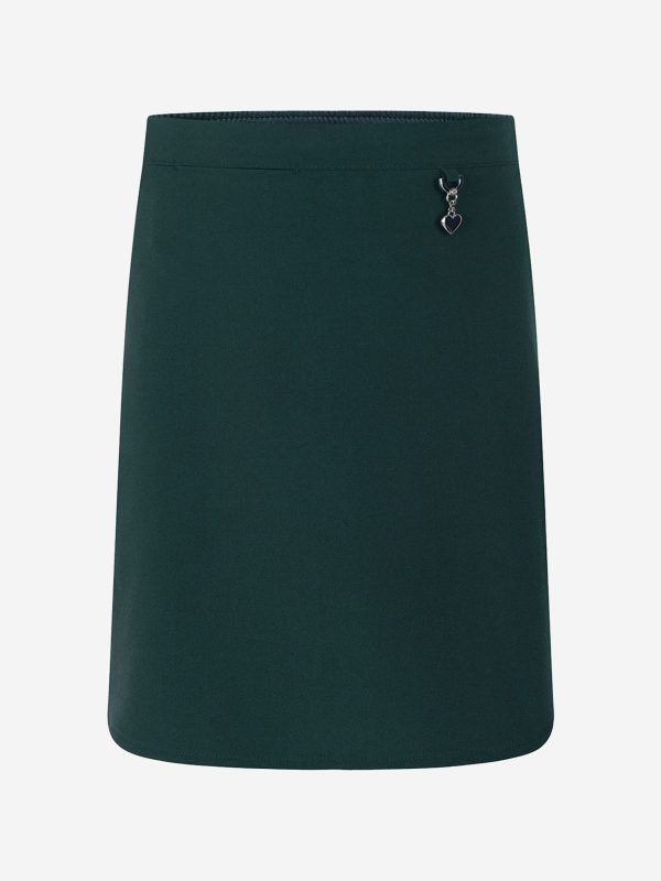 Zeco Girls School Lycra Heart Skirt in Green Hot on Sale