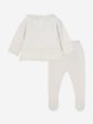 Baby Knitted 2 Piece Set in Ivory Cheap