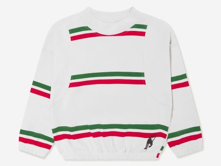 Mini Rodini Kids Striped Sweatshirt in Grey Online