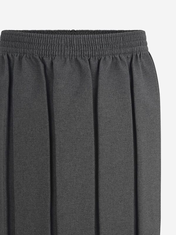 Zeco Girls School Box Pleat Skirt in Grey For Discount