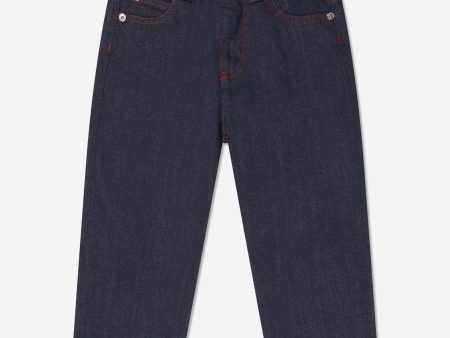 Missoni Boys Branded Trousers in Blue Hot on Sale