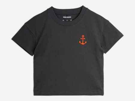 Mini Rodini Kids Anchor T-Shirt in Black Fashion