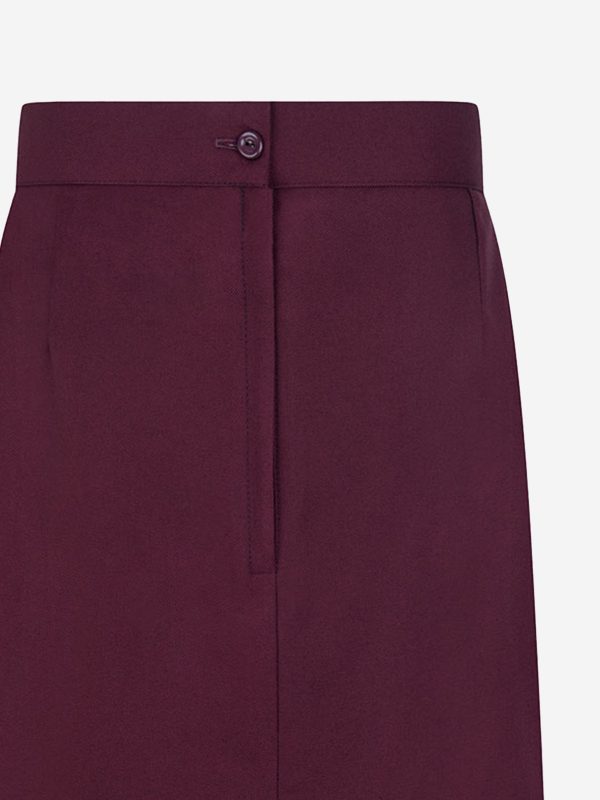 Zeco Girls School Pencil Skirt in Purple Hot on Sale