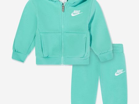 Baby Girls LBR Full Zip Club Tracksuit in Green Discount