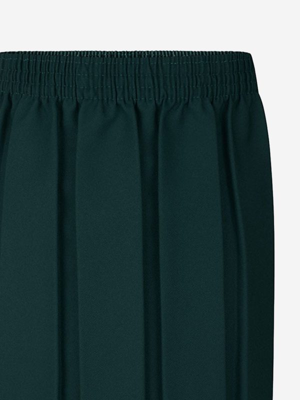 Zeco Girls School Box Pleat Skirt in Green Cheap