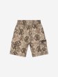 Boys Monogram Bermuda Shorts in Brown Online Sale