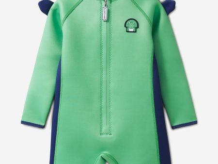 Roarsome Boys Spike The Dinosaur Wet Suit in Green Hot on Sale