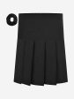 Zeco Girls School Pleated Skirt With Scrunchie (Regular Length) in Black For Discount