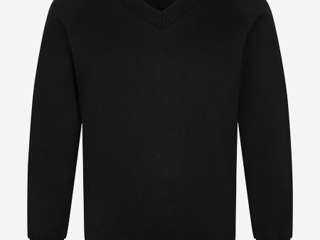 Zeco Kids School V-Neck Sweatshirt in Black Discount