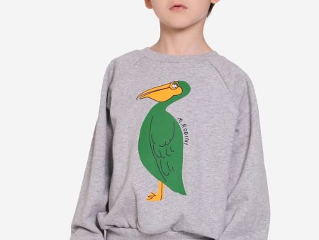 Mini Rodini Kids Pelican Sweatshirt in Grey Online Sale