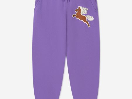 Mini Rodini Kids Organic Cotton Horse Sweatpants Discount