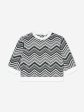 Baby Boys Zigzag Sweatshirt in Black For Discount