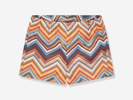 Missoni Baby Boys Zigzag Swim Shorts in Multicolour For Discount