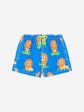 MC2 Saint Barth Boys Skateboard Leo Swim Shorts in Blue For Cheap