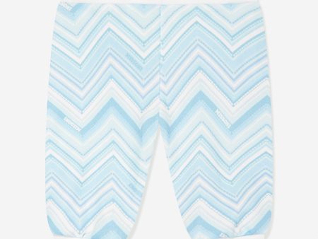 Missoni Baby Boys Zigzag Joggers in Blue Online Hot Sale