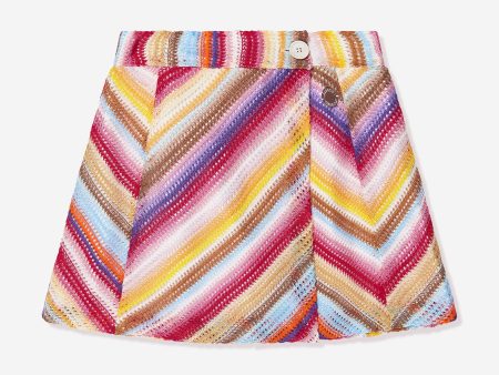 Missoni Girls Striped Skirt in Multicolour Sale