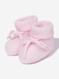 Baby Girls Wool Knit Booties in Pink Online Sale