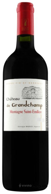 Domaine Gonzague Maurice - Château de Grandchamp Montagne Saint-Émilion 2017 (750ml) Hot on Sale